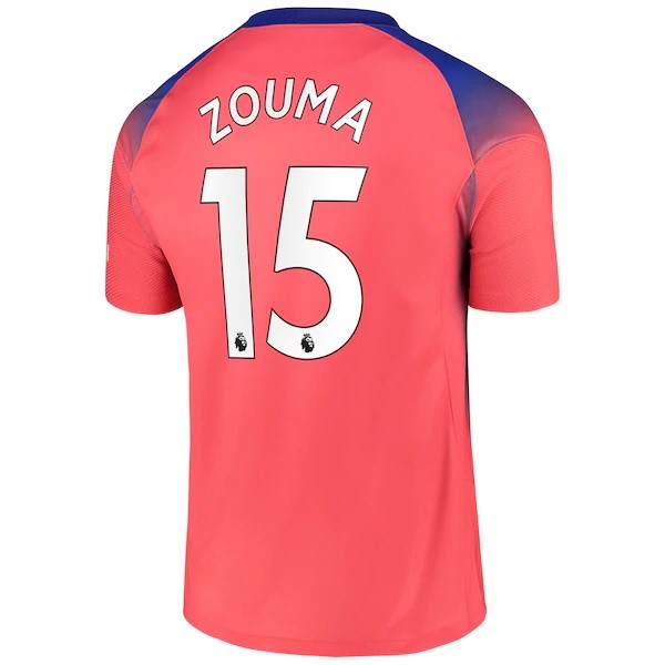 Camiseta Chelsea NO.15 Zouma 3ª 2020-2021 Naranja